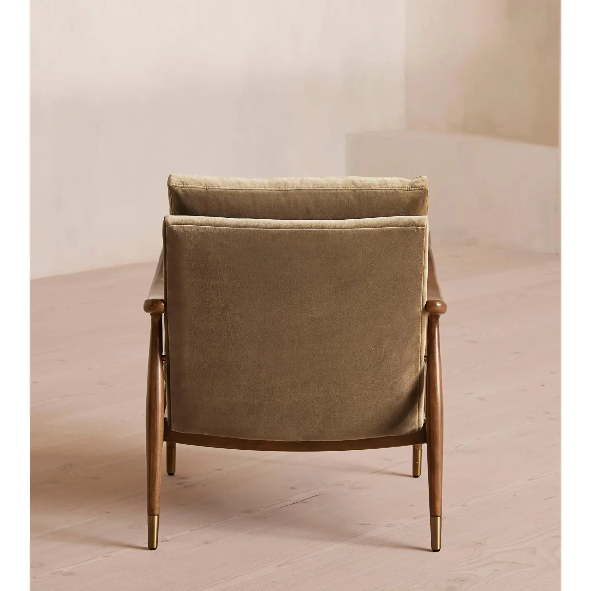 Theodore Armchair, Velvet, Truffle, UK – image 4