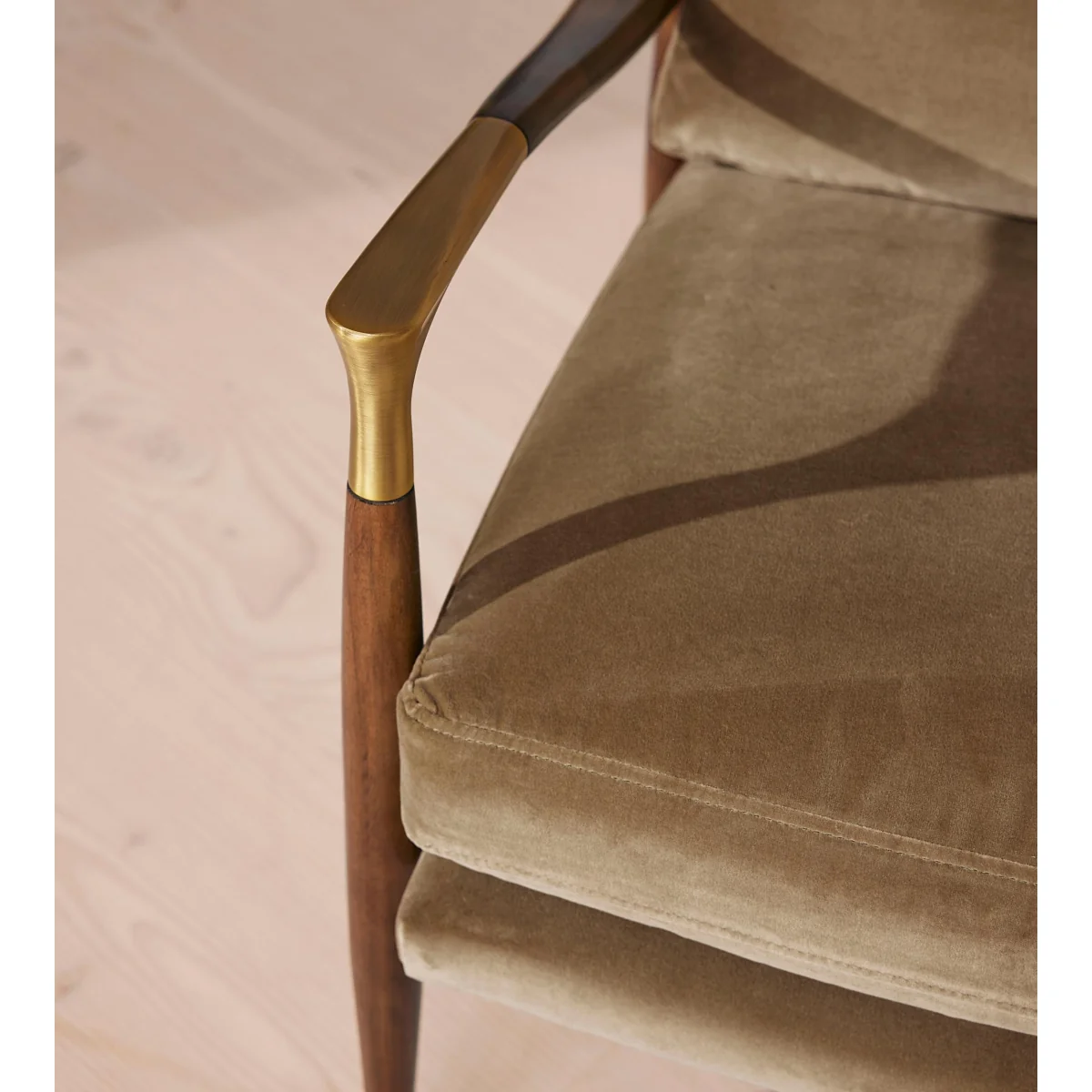 Theodore Armchair, Velvet, Truffle, UK – image 6