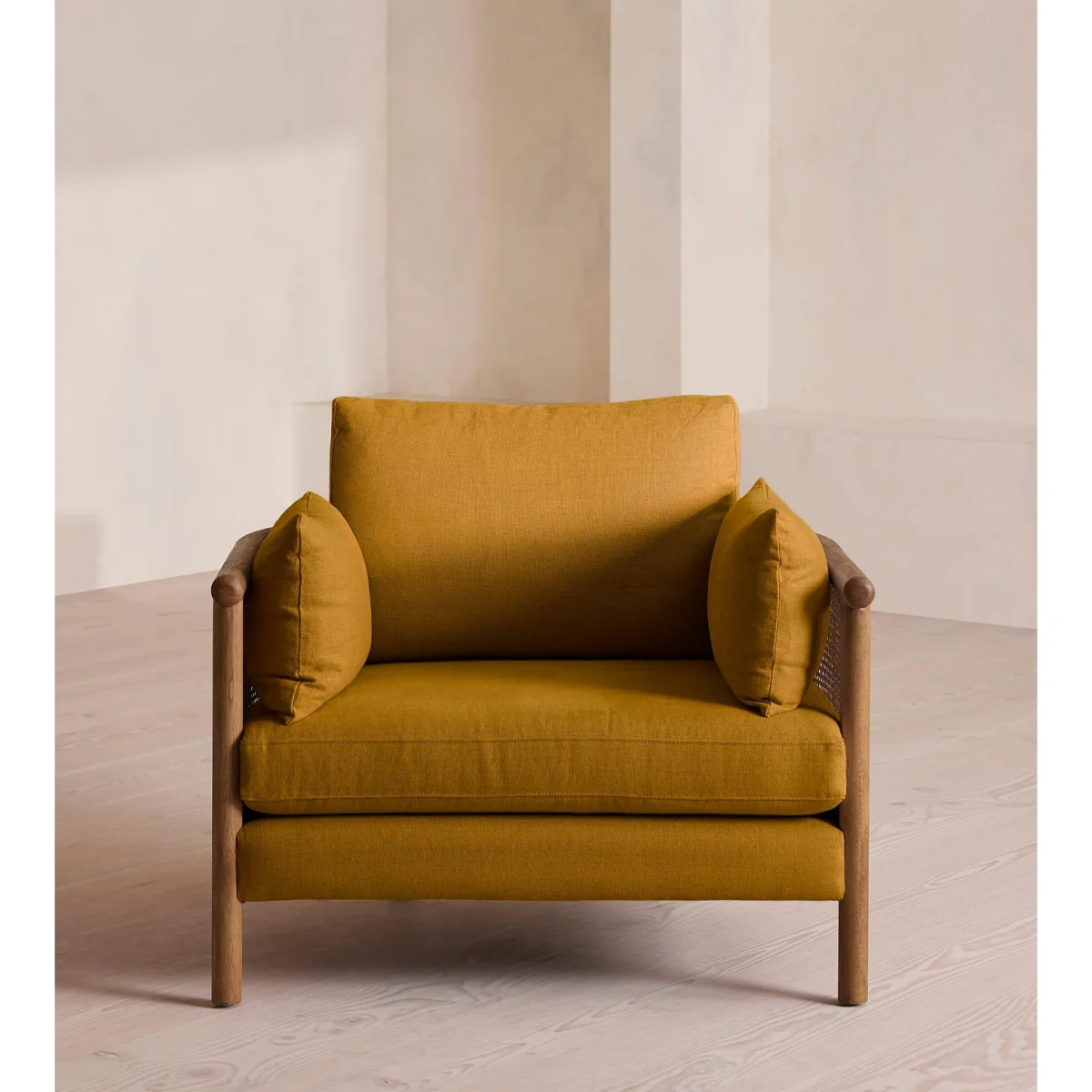 Sydney Armchair, Linen, Turmeric, UK – image 3