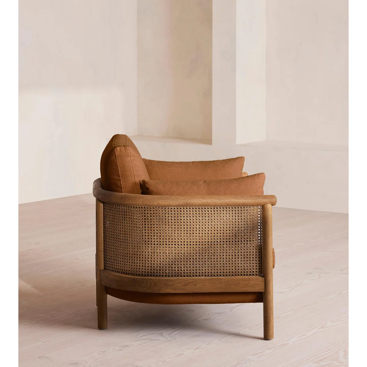 Sydney Armchair, Linen, Terracotta, UK – image 4