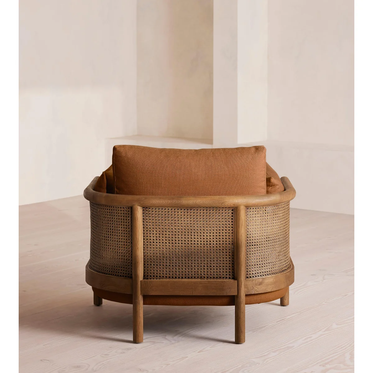 Sydney Armchair, Linen, Terracotta, UK – image 5