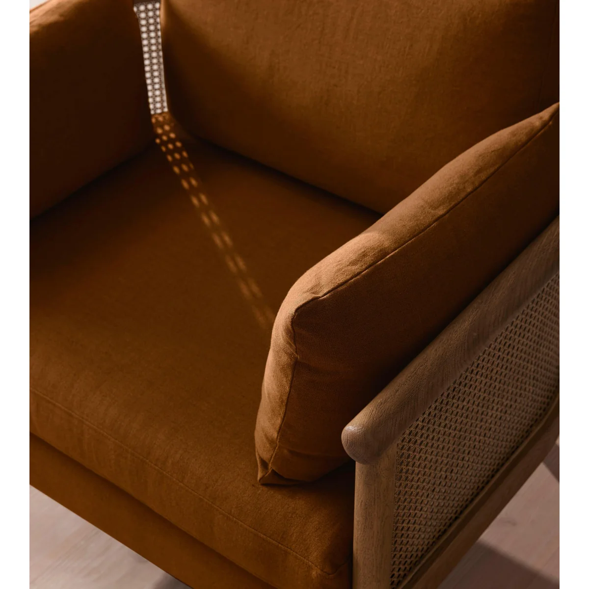 Sydney Armchair, Linen, Terracotta, UK – image 6