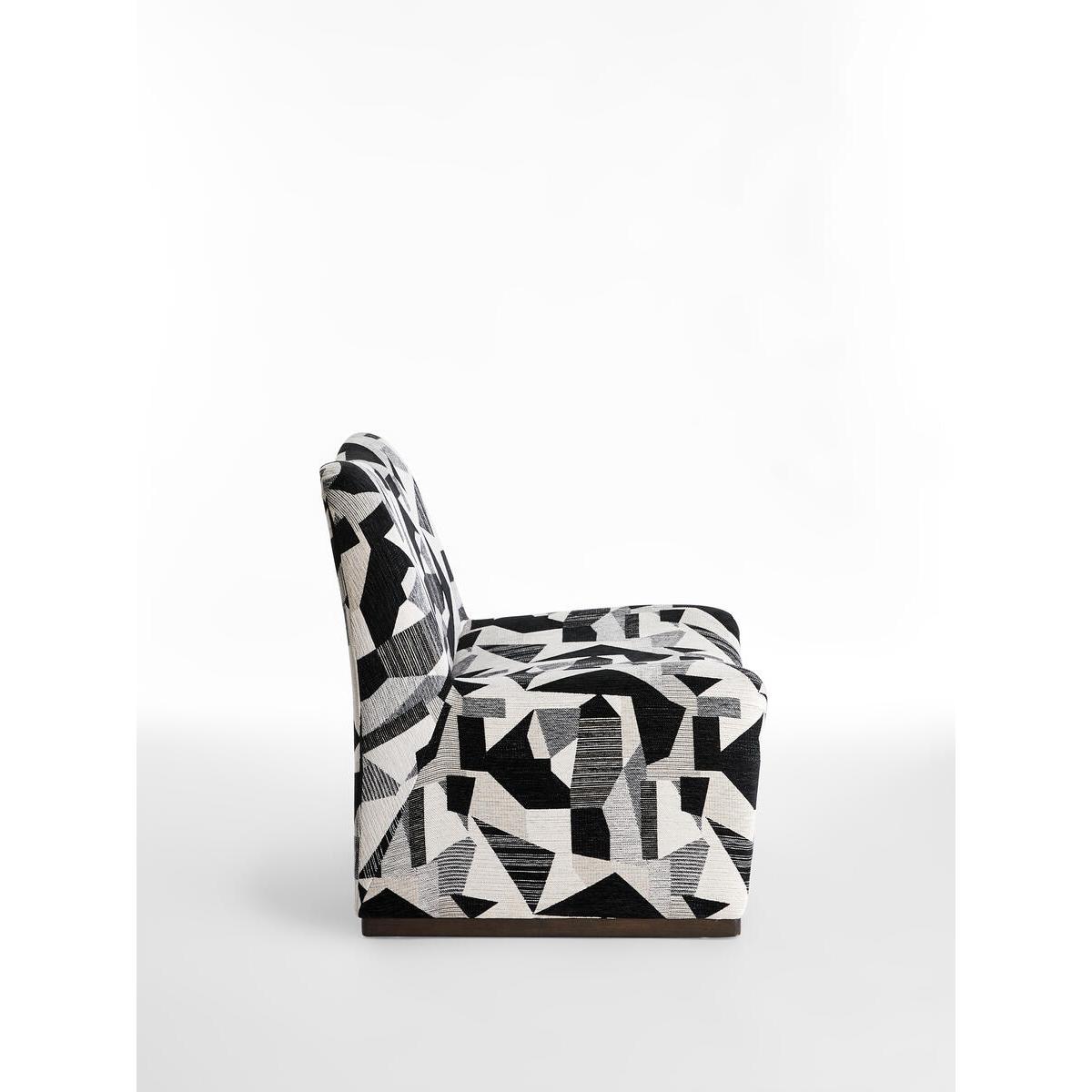 Lovett Chair, Berber, Black and White Geo – image 4