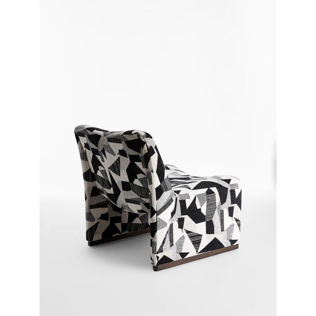 Lovett Chair, Berber, Black and White Geo – image 5