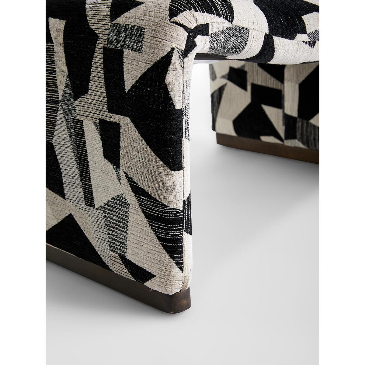 Lovett Chair, Berber, Black and White Geo – image 6
