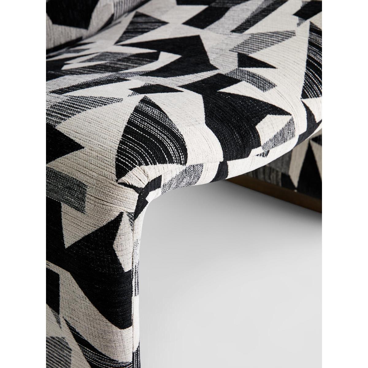 Lovett Chair, Berber, Black and White Geo – image 7