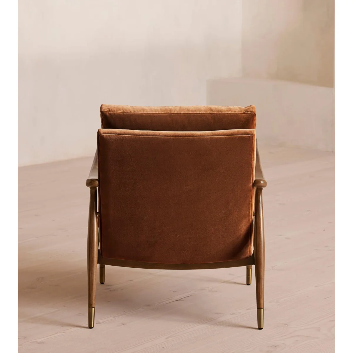 Theodore Armchair, Velvet, Cinnamon, UK – image 4