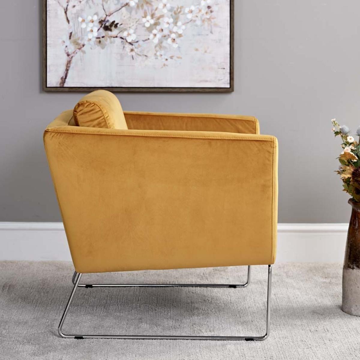 Albert Chair - Saffron Velvet – image 3
