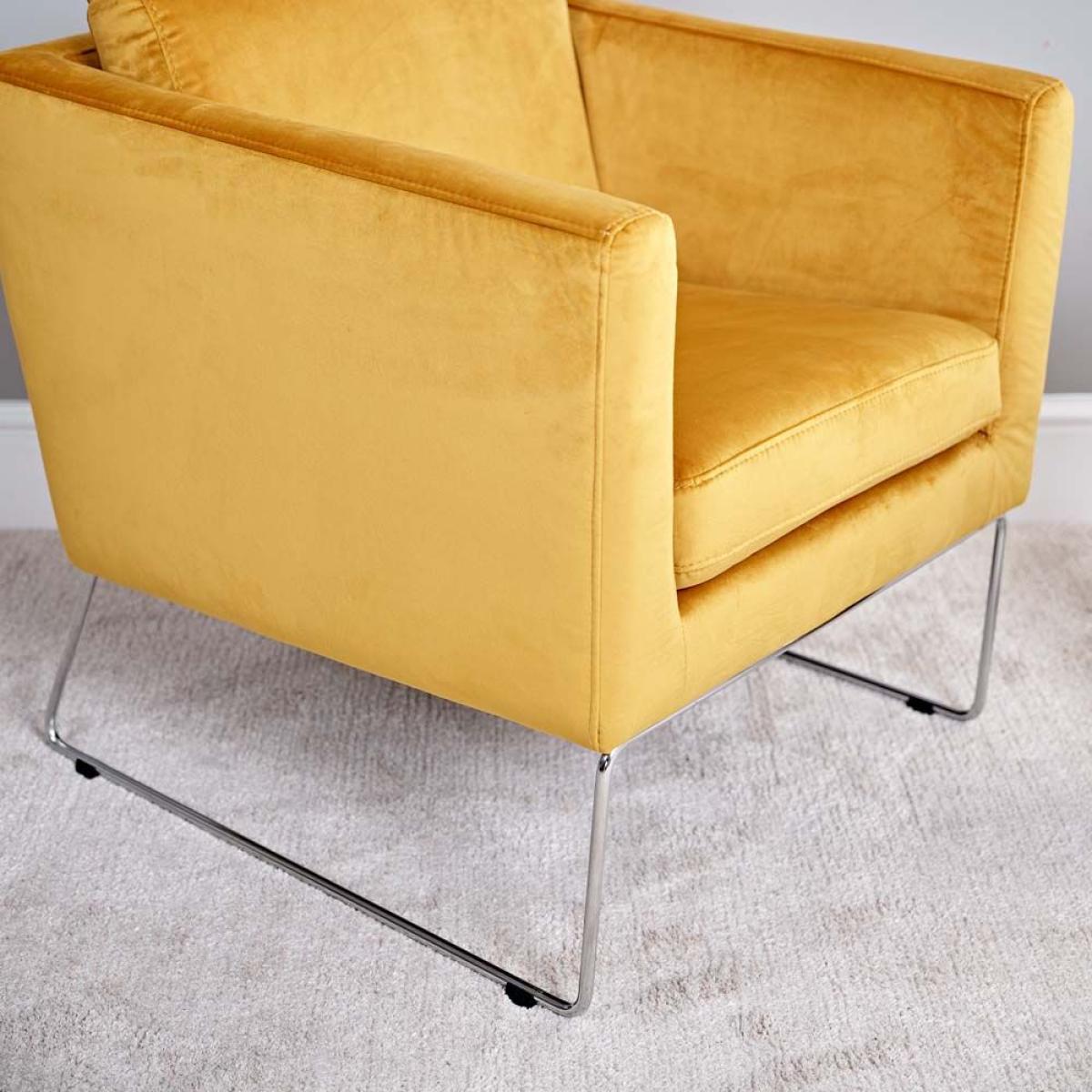 Albert Chair - Saffron Velvet – image 5