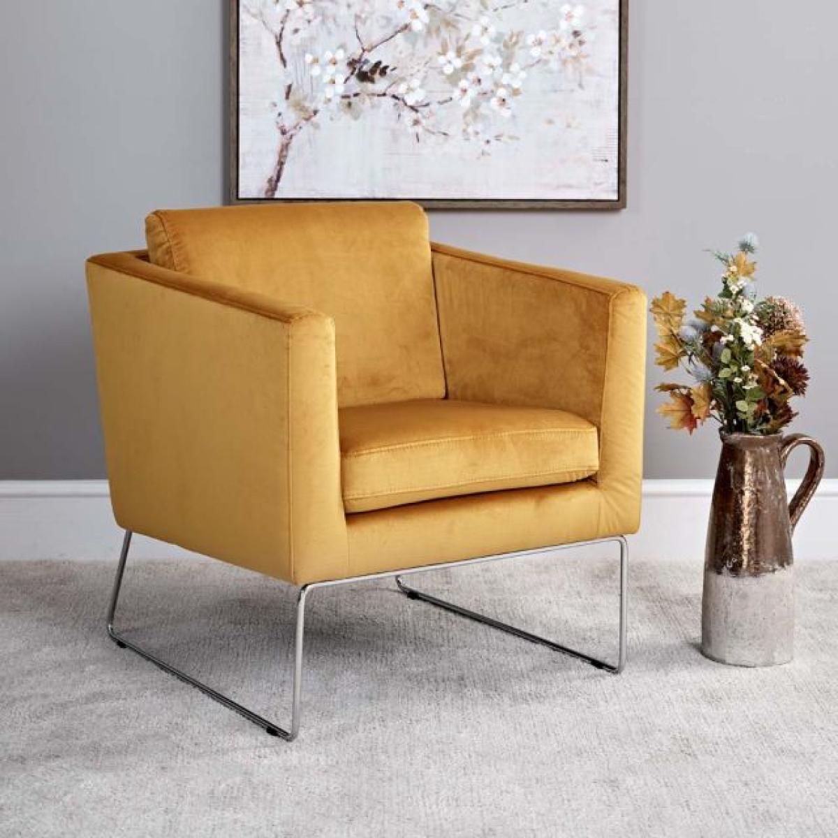 Albert Chair - Saffron Velvet – image 1