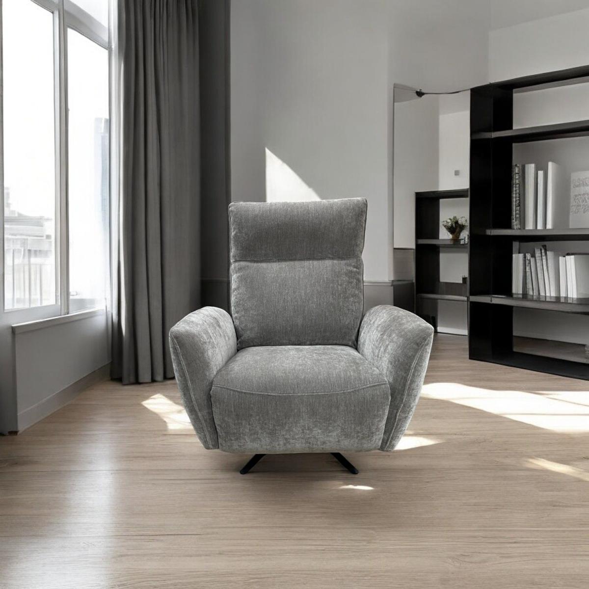 Brodie Armchair with Power and Massage in Granite Fabric – image 3