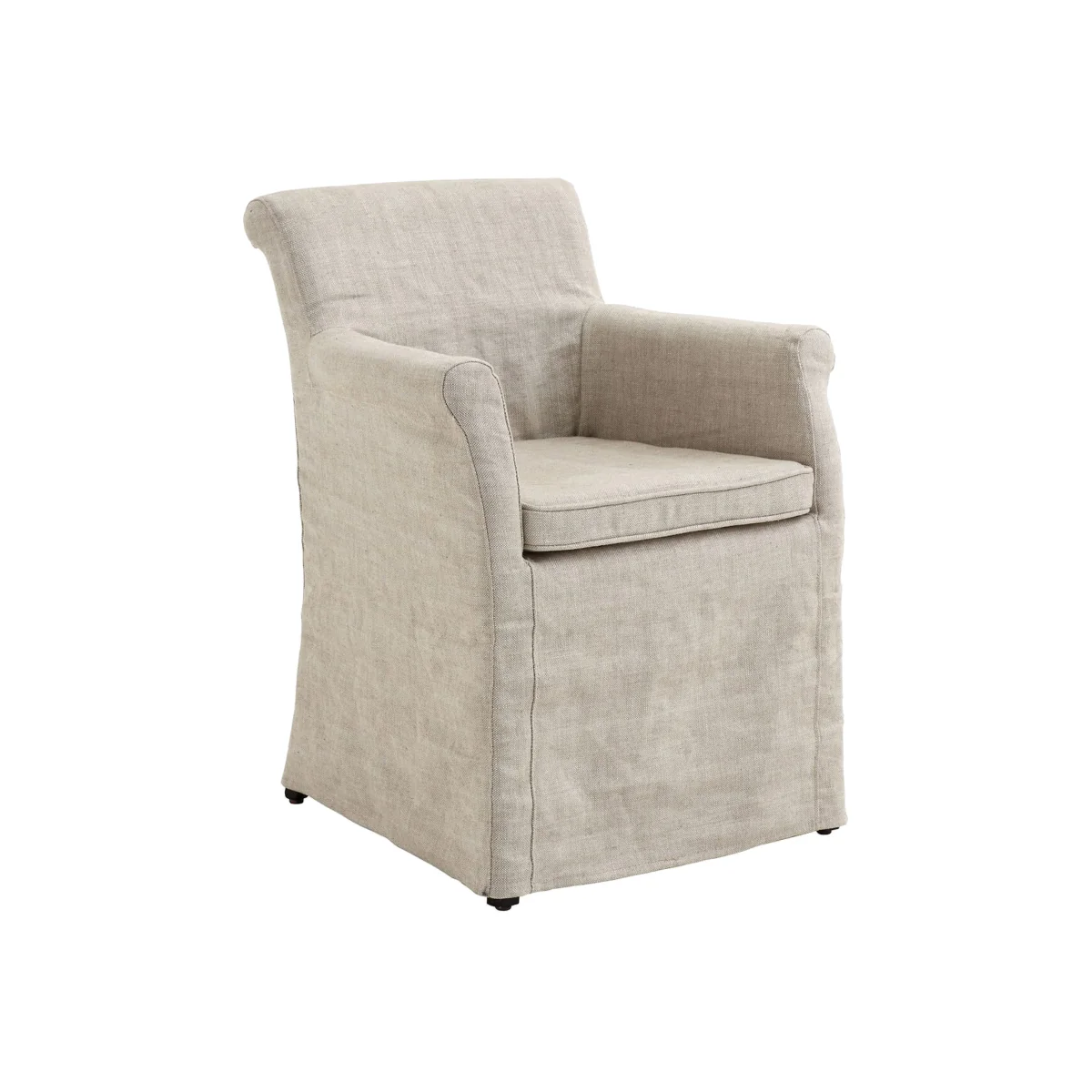 Linen Dining Chair Tampa with Armrests