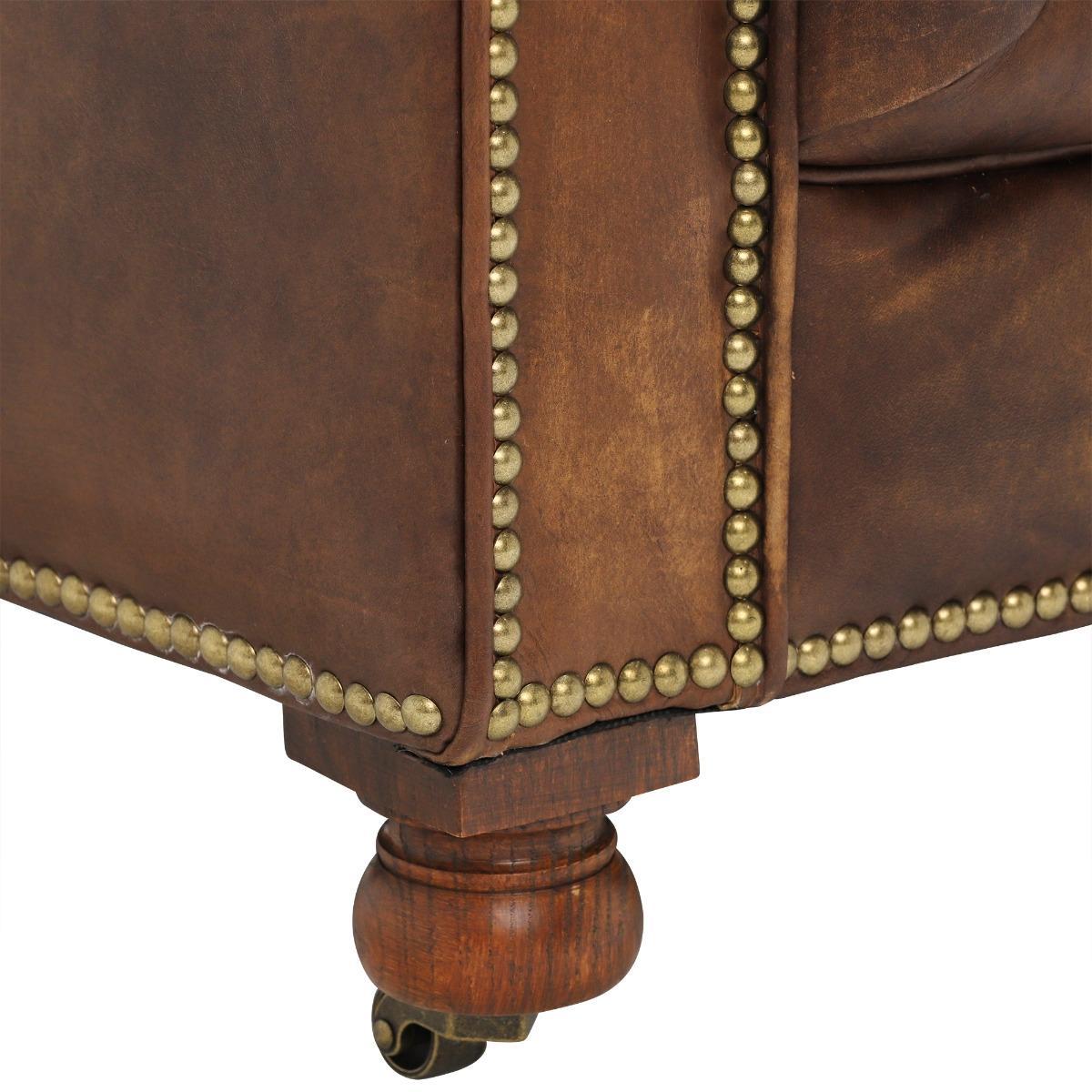 Asquith Leather 2.5 Seater Chesterfield Sofa – image 5