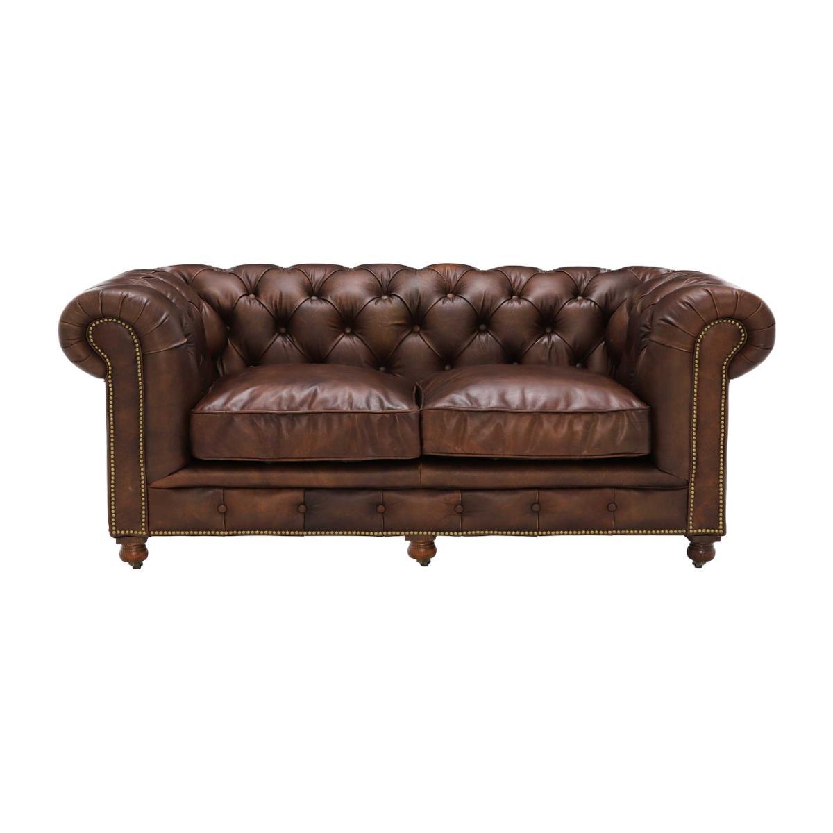 Asquith Leather 2.5 Seater Chesterfield Sofa – image 1