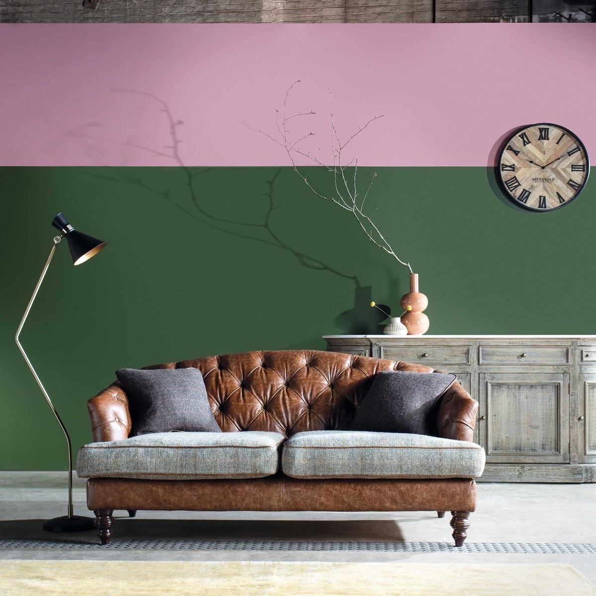 Harris Tweed Dalmore Petit Sofa Fabric and Leather - Barker & Stonehouse – image 2