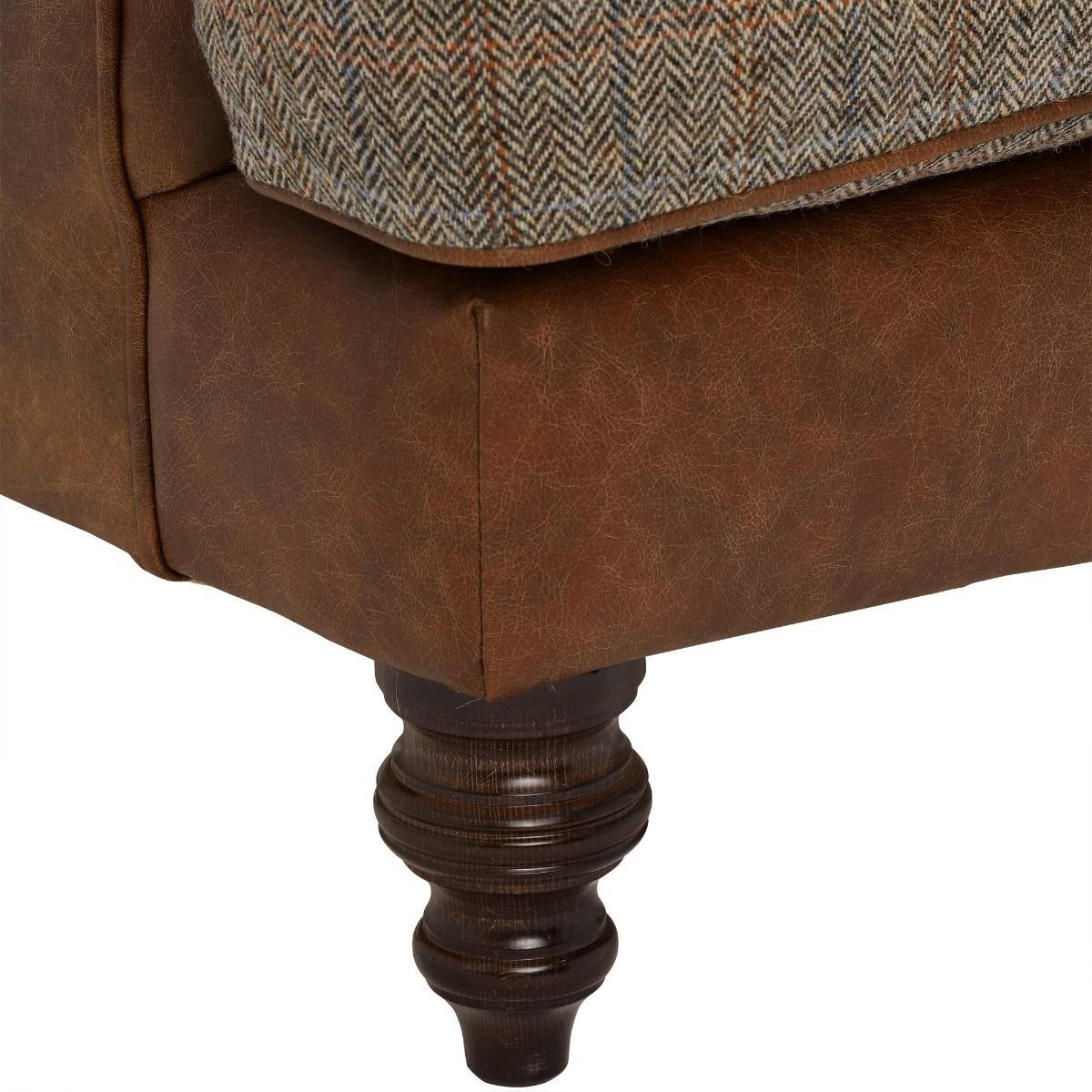Harris Tweed Dalmore Petit Sofa Fabric and Leather - Barker & Stonehouse – image 5
