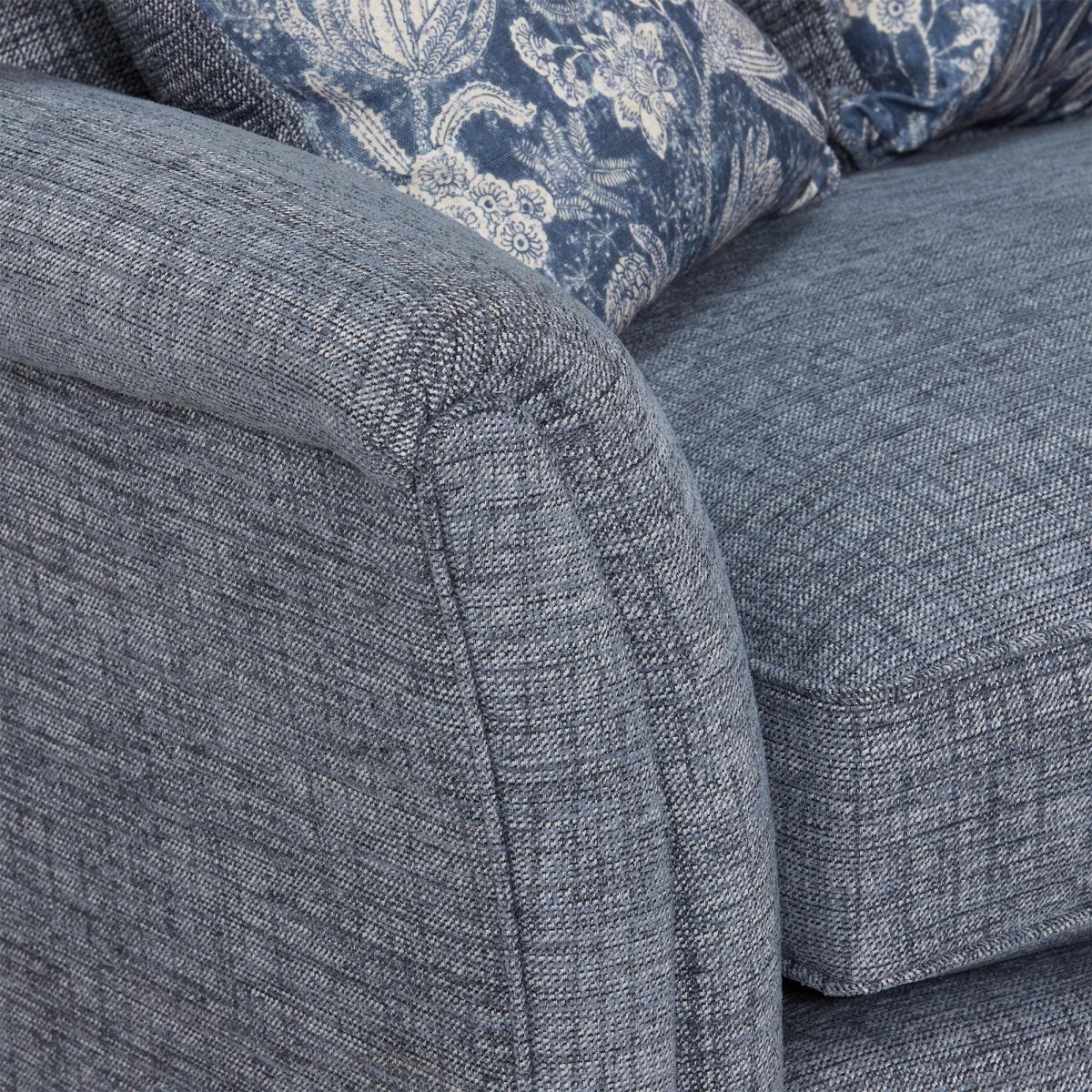 Devonshire Grand Sofa Pillow Back, Blue Fabric | Barker & Stonehouse – image 3