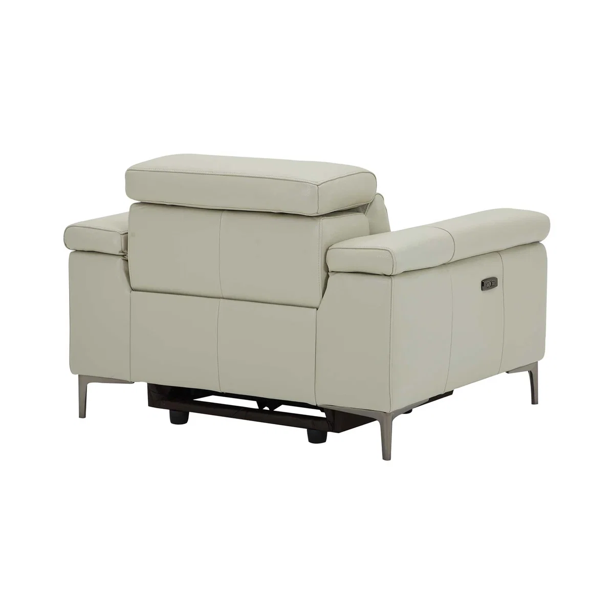 Paolo Recliner Chair With Electric Recliner Headrest Recliner Sofa, Grey | Barker & Stonehouse – image 5