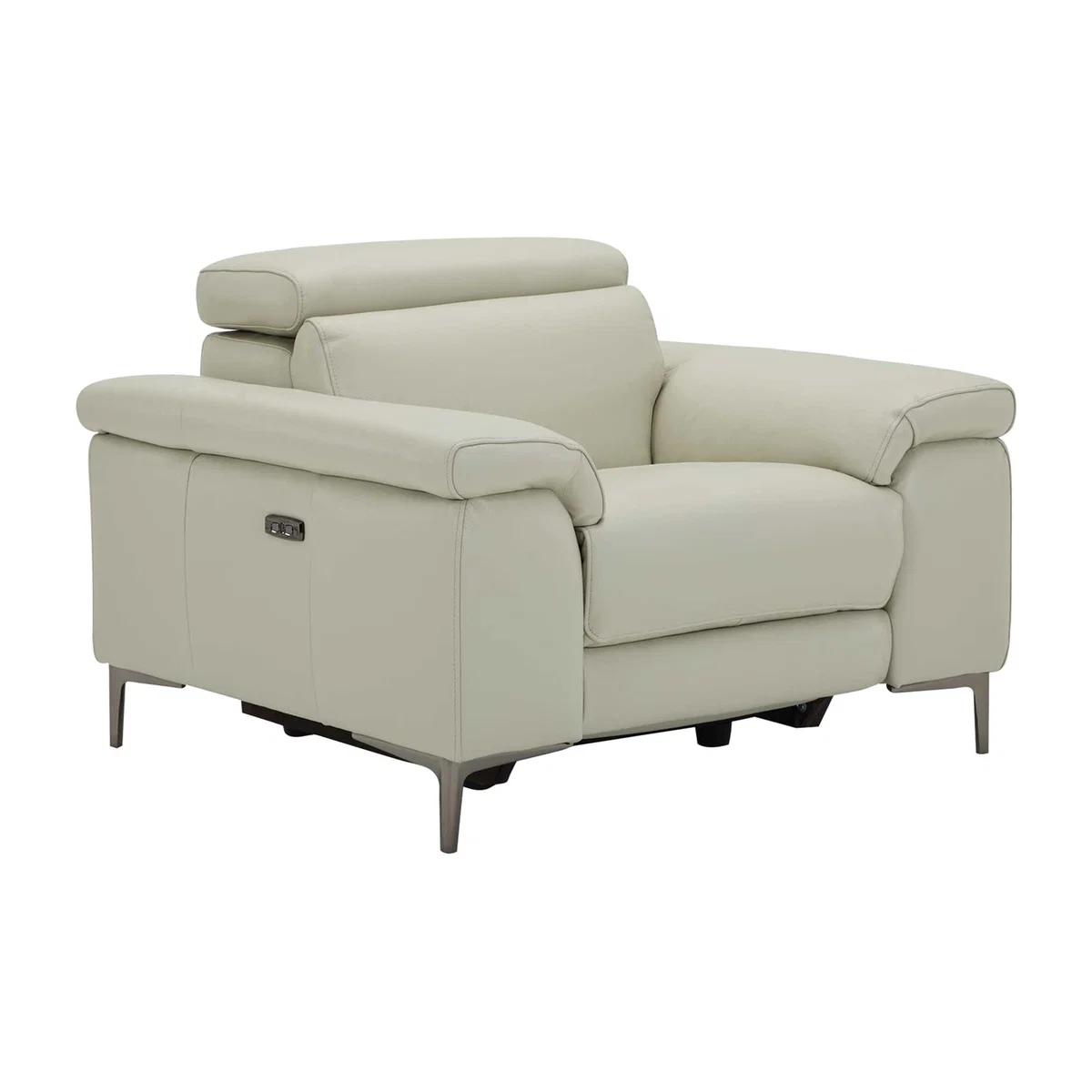 Paolo Recliner Chair With Electric Recliner Headrest Recliner Sofa, Grey | Barker & Stonehouse – image 1