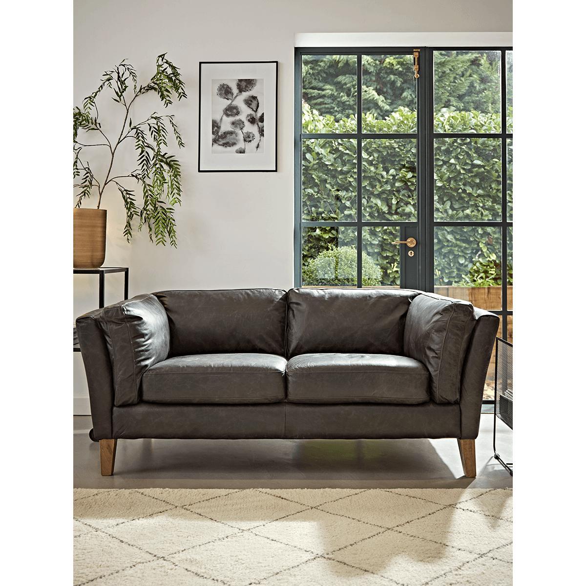 Tetbury Leather Sofa - Black – image 2