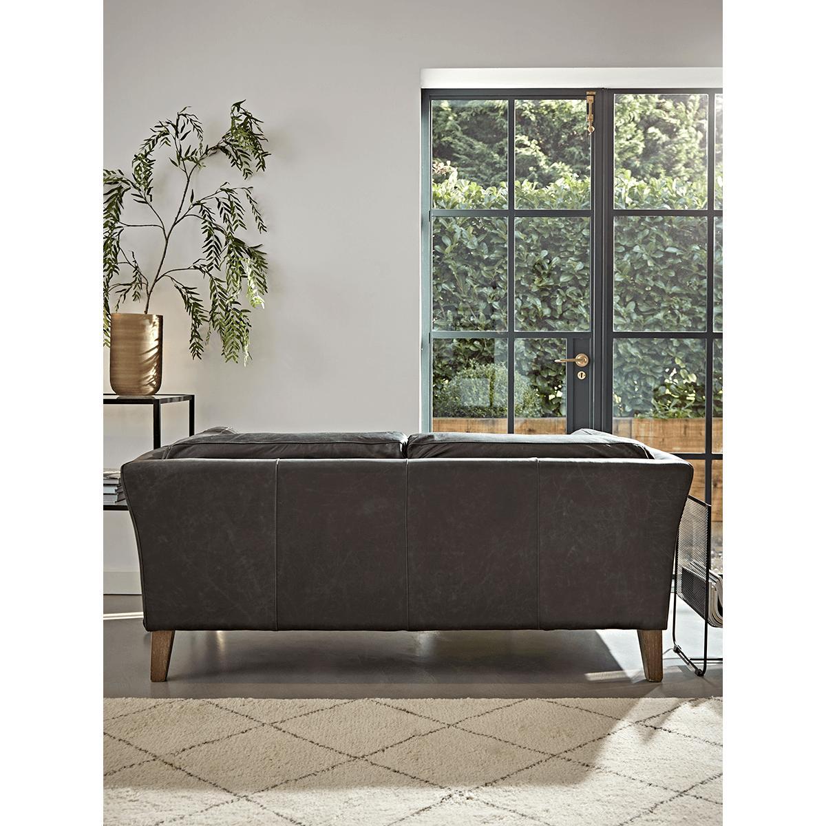Tetbury Leather Sofa - Black – image 7