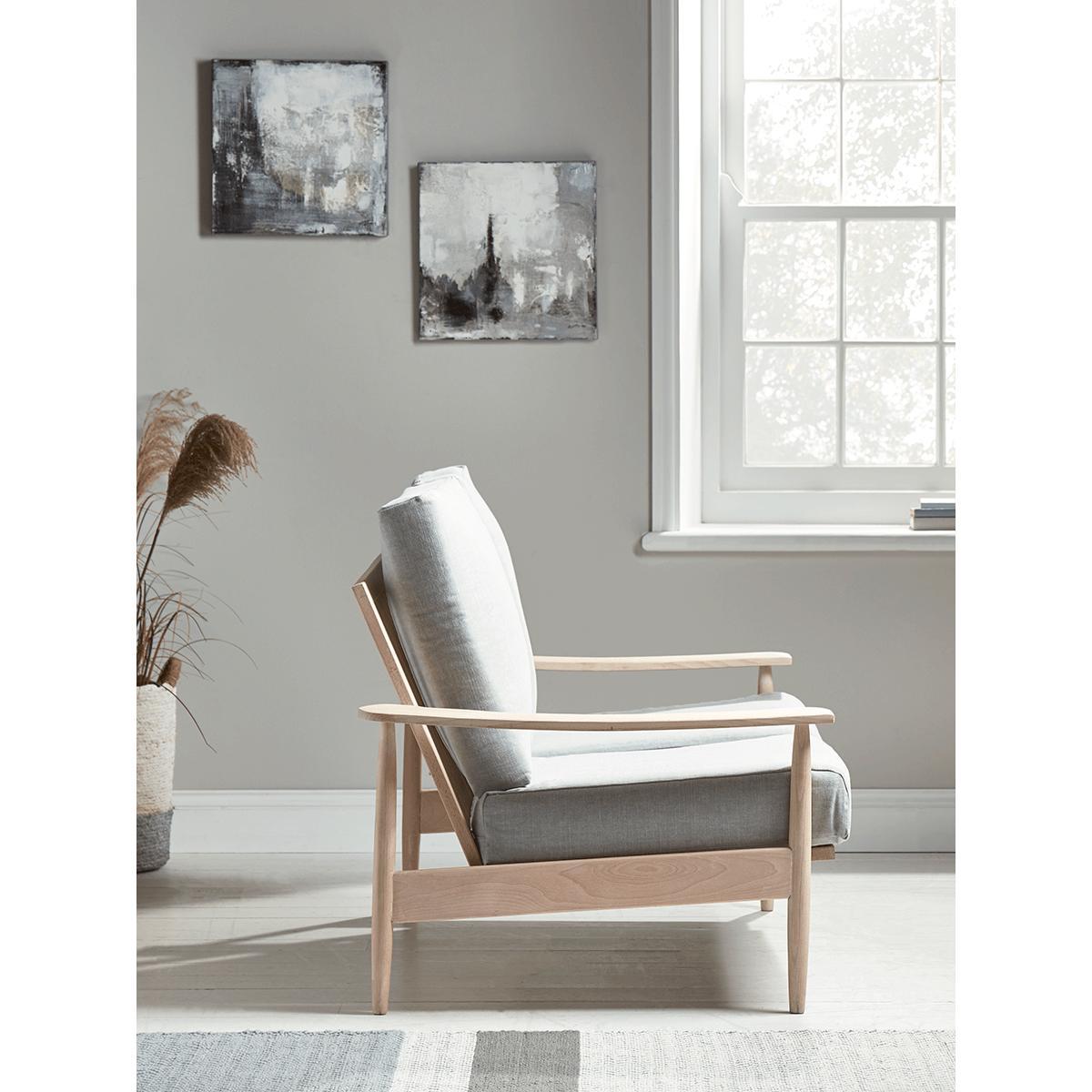 Beech Spindleback Sofa - Soft Grey – image 3