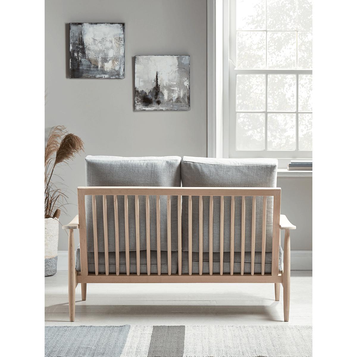 Beech Spindleback Sofa - Soft Grey – image 4