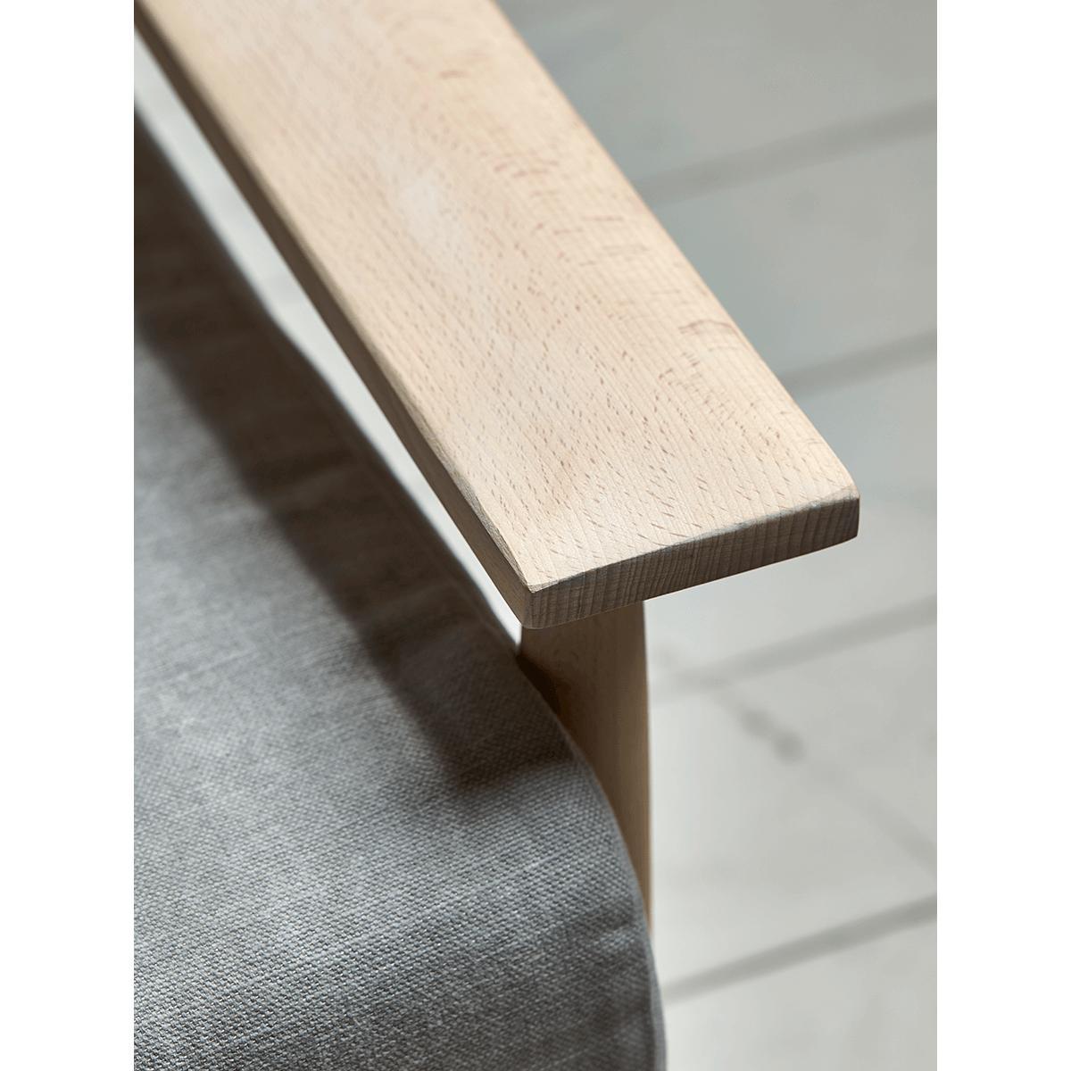 Beech Spindleback Sofa - Soft Grey – image 8