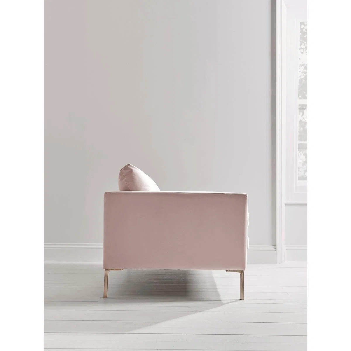 Rene Velvet Sofa - Soft Blush – image 4