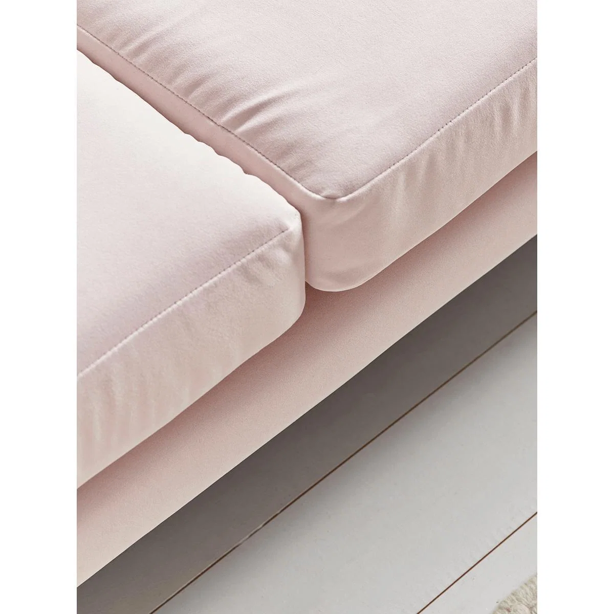 Rene Velvet Sofa - Soft Blush – image 5