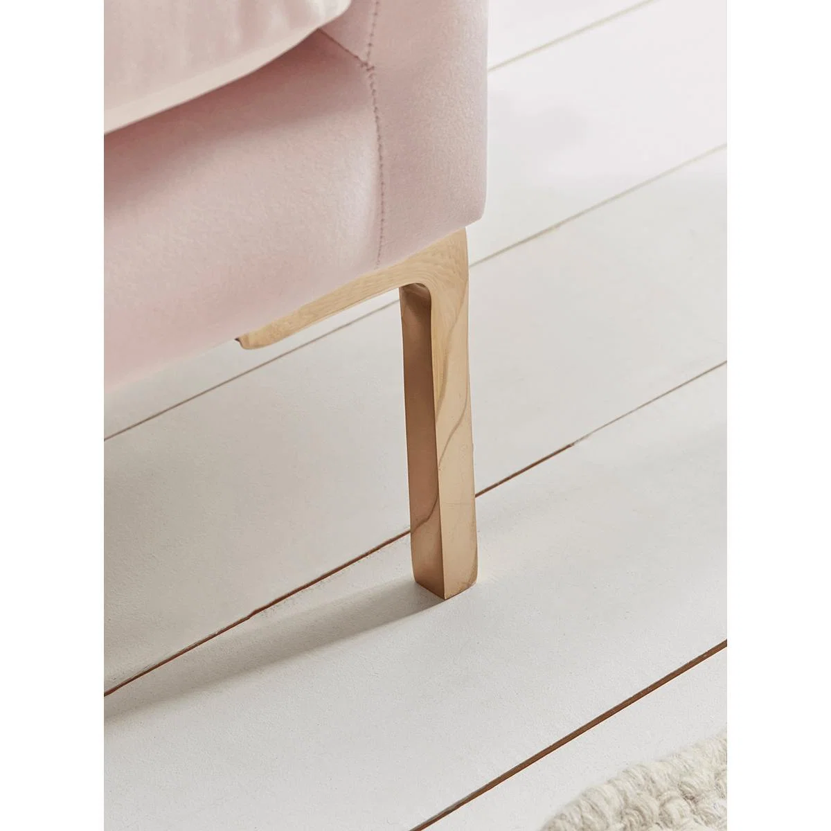 Rene Velvet Sofa - Soft Blush – image 7