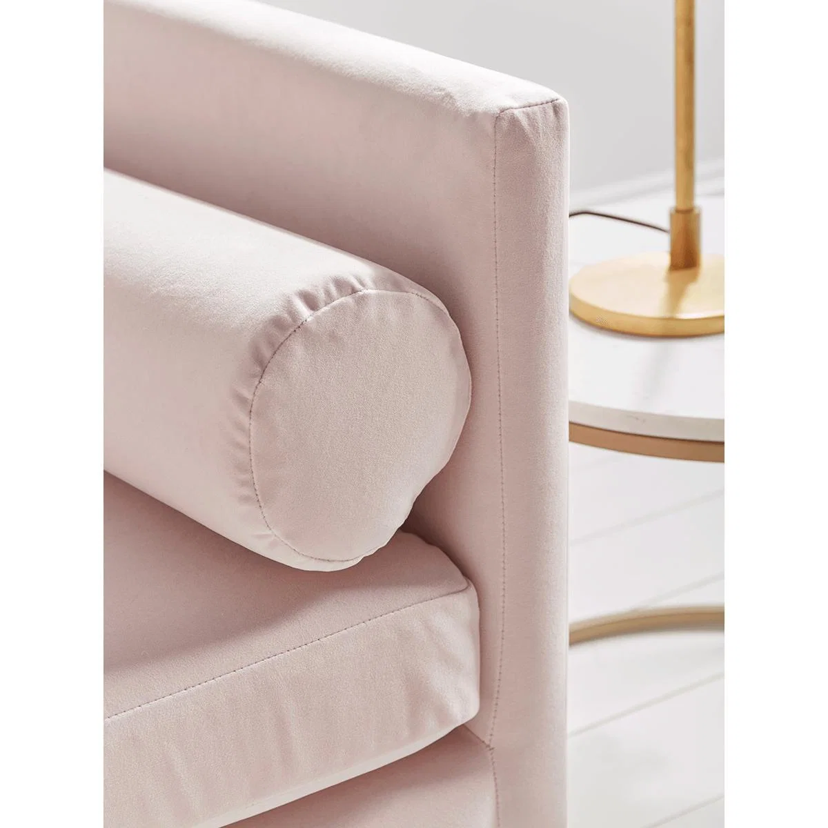 Rene Velvet Sofa - Soft Blush – image 8