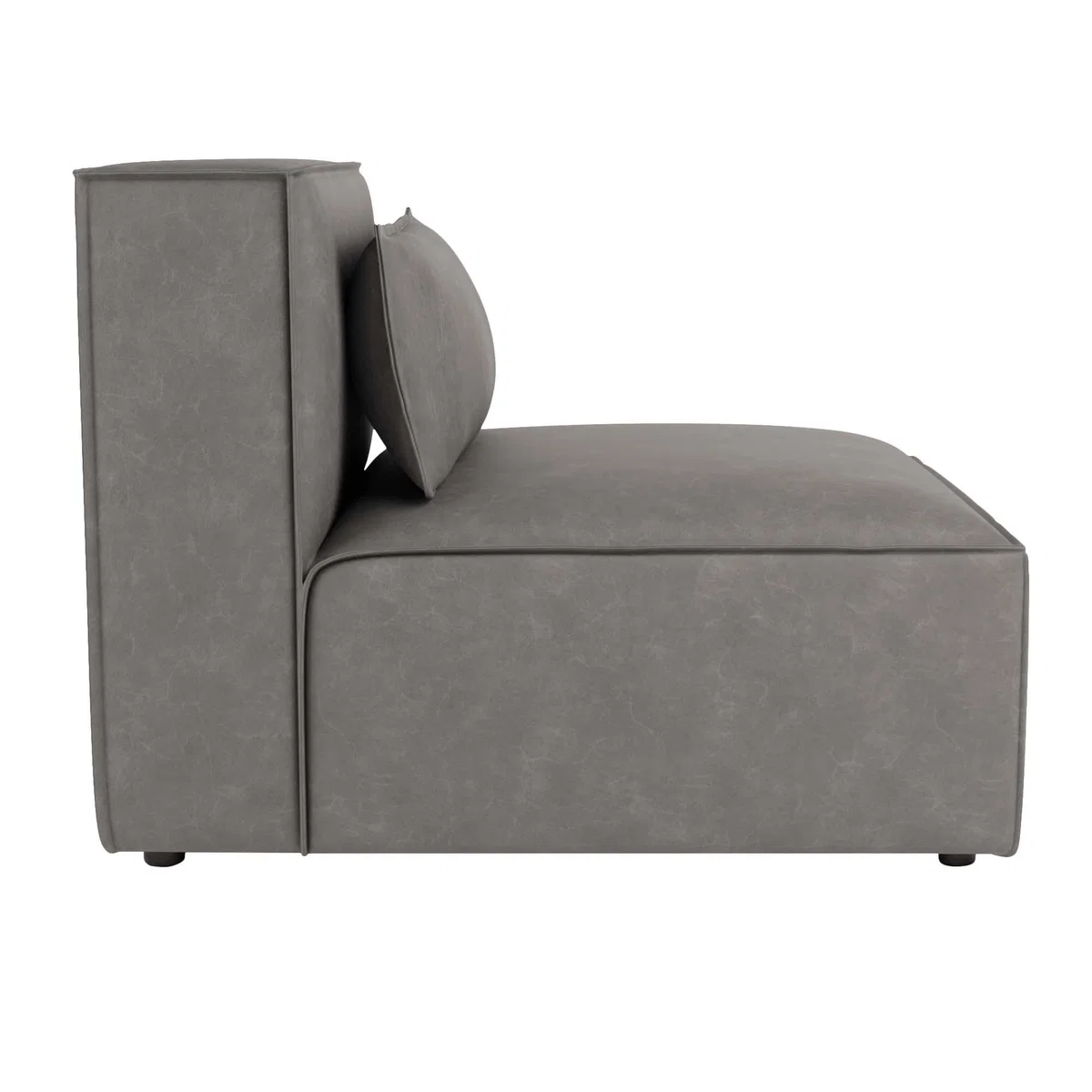 Modular Arne Faux Leather Armless Piece Grey – image 4