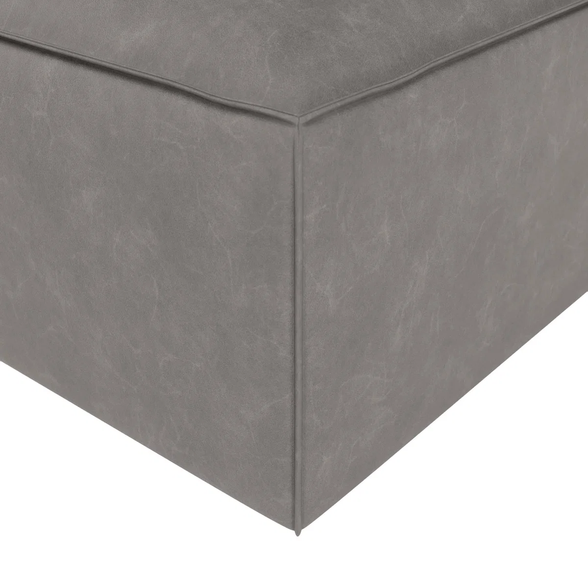 Modular Arne Faux Leather Armless Piece Grey – image 6