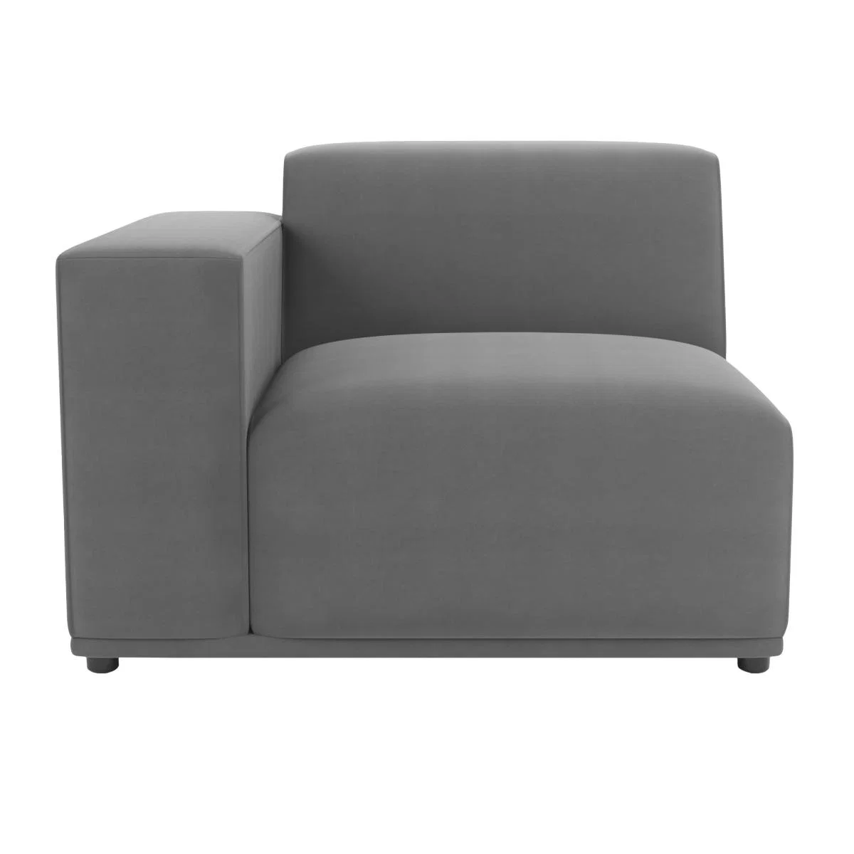 Modular Cruz Velvet Left Hand Piece Steeple Grey – image 4