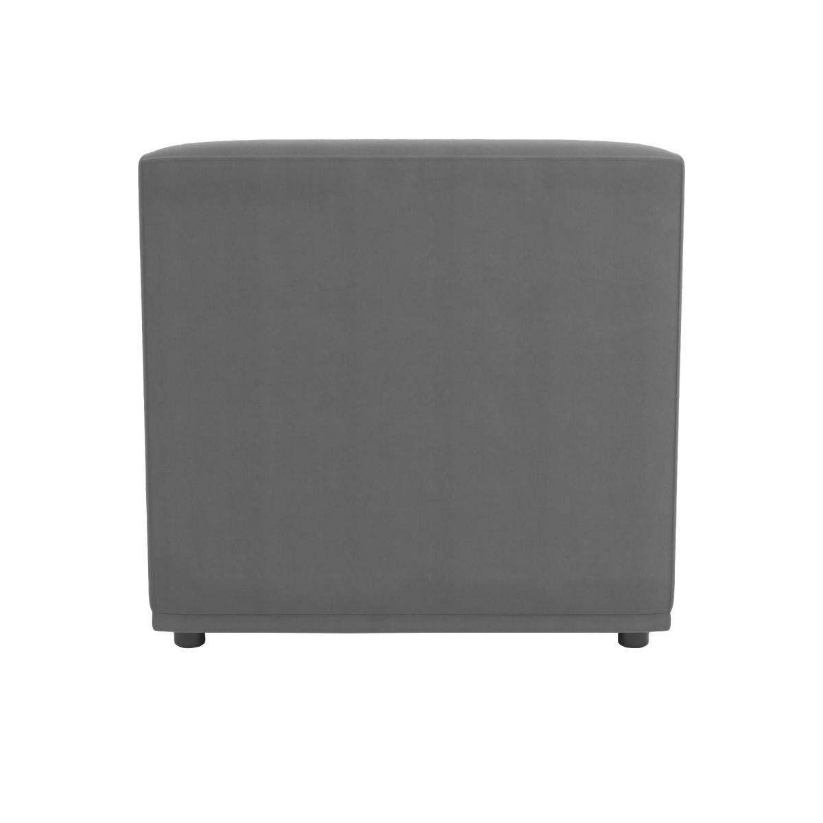 Modular Cruz Velvet Armless Seat Steeple Grey – image 5