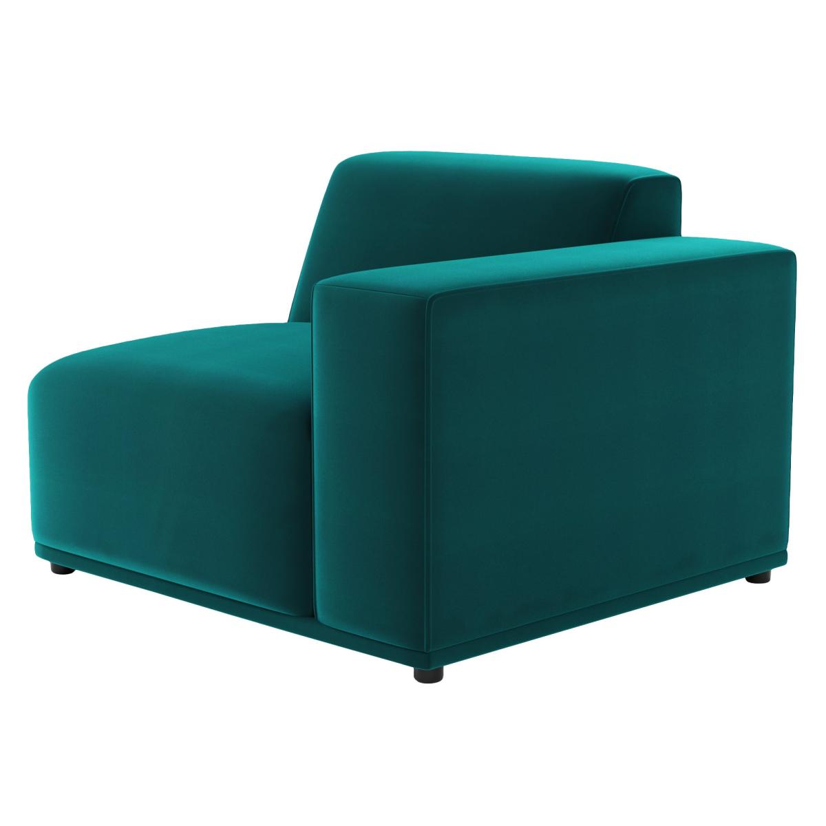Modular Cruz Velvet Right Hand Seat Peacock – image 2