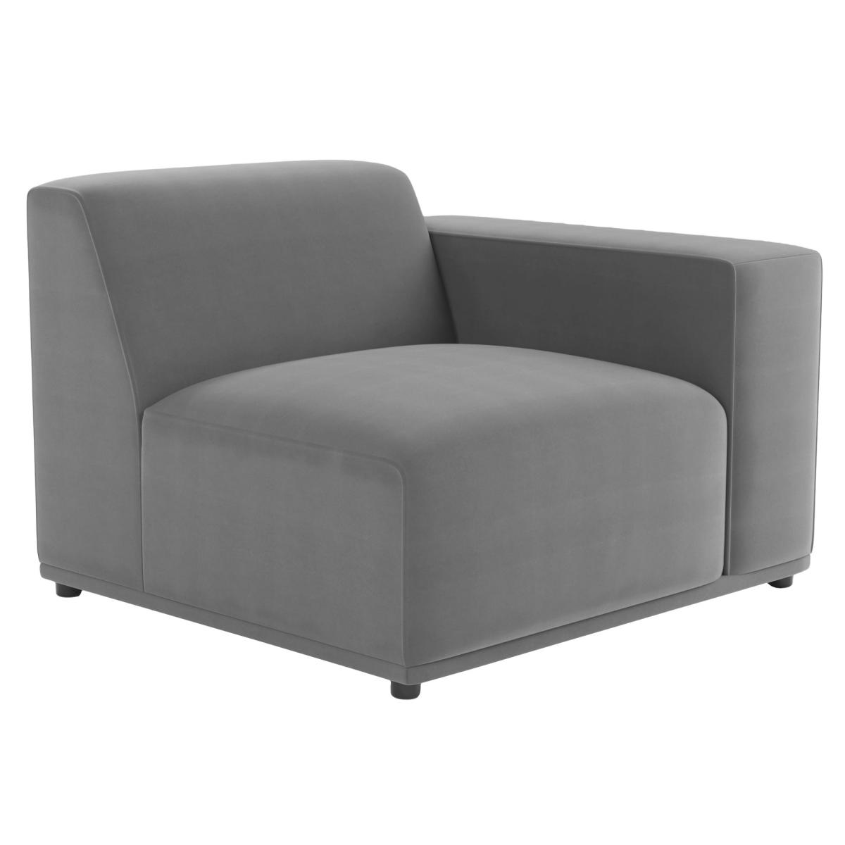 Modular Cruz Velvet Right Hand Seat Steeple Grey – image 3