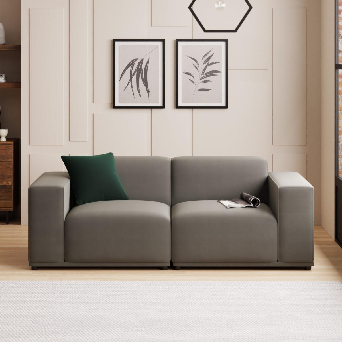 Modular Cruz Velvet Right Hand Seat Steeple Grey – image 8