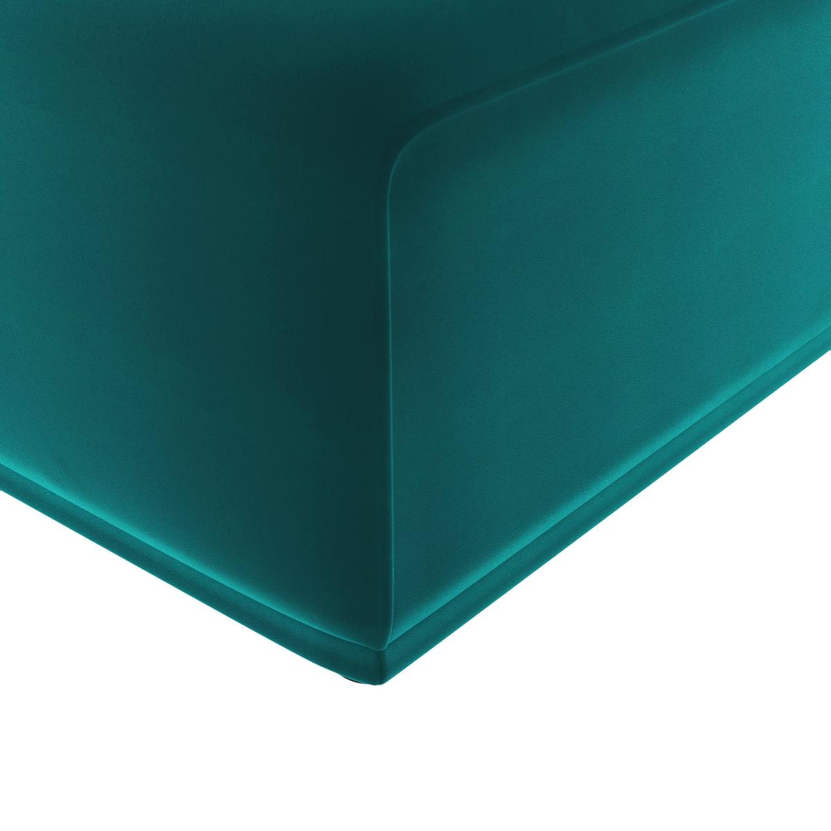 Modular Cruz Velvet Armless Seat Peacock – image 6