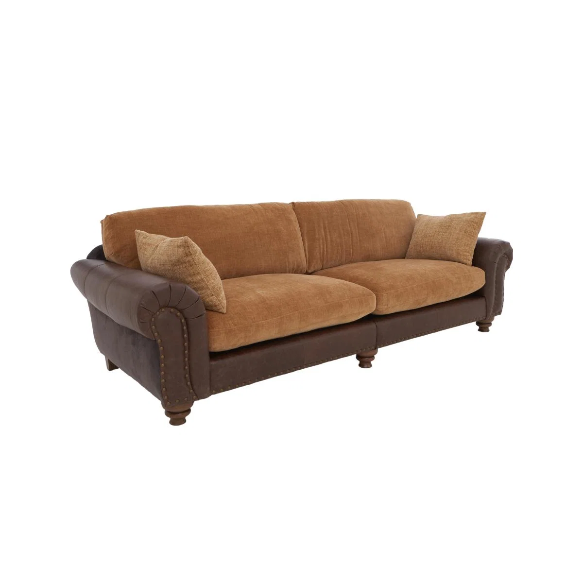 Alexander and James - Lincoln Grande Split Frame Classic Back Sofa - Brown – image 7