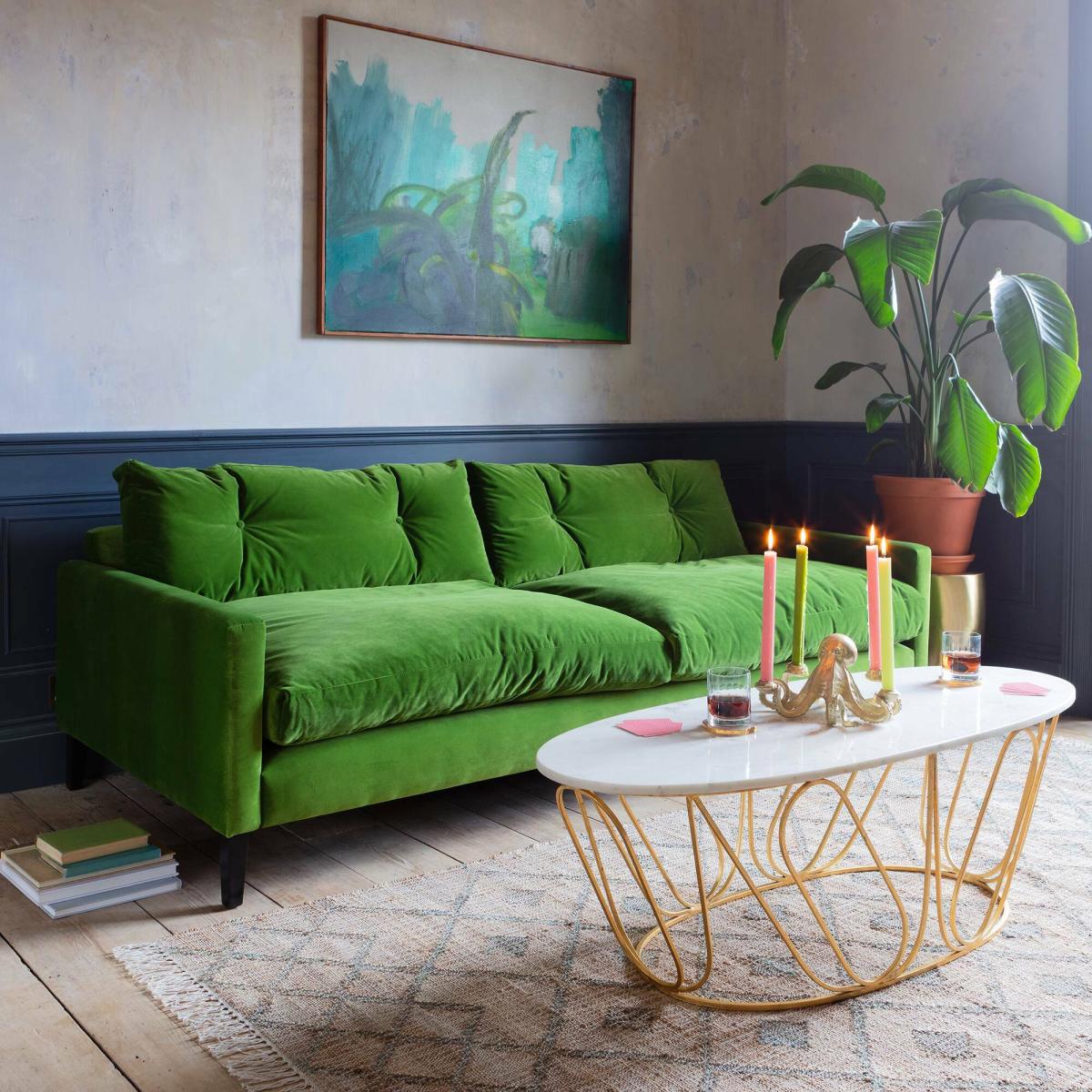 Kasper Armchair - Midnight Stain Guarded Velvet – image 1