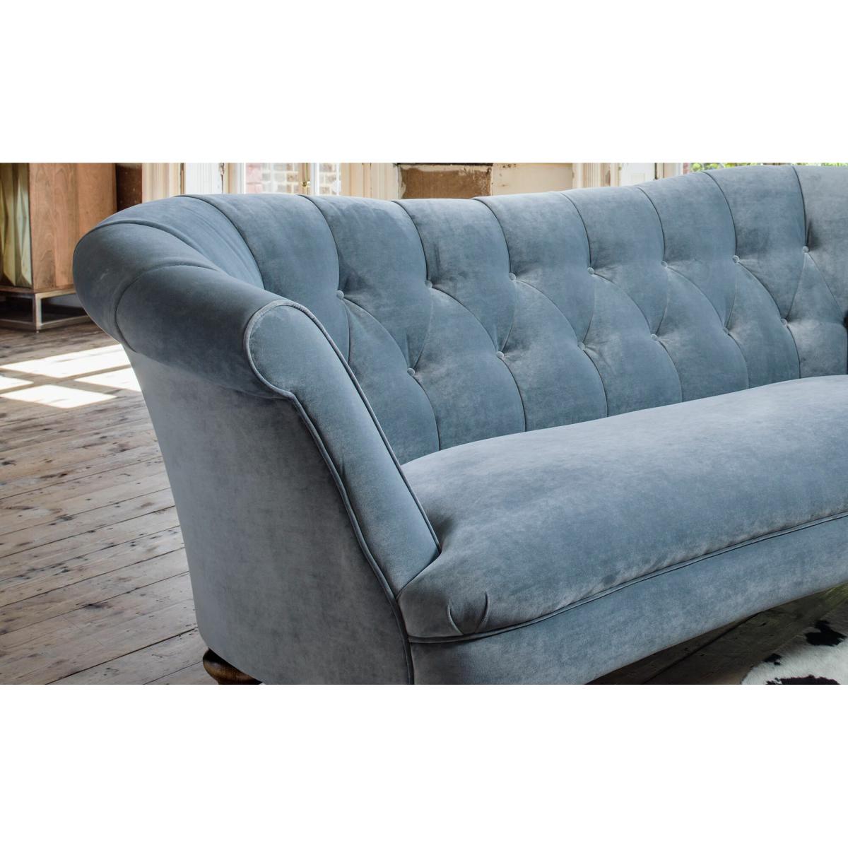 Diana Ottoman - Pacific Stain Guarded Velvet – image 3