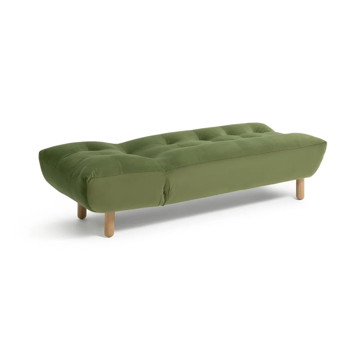 Habitat Kota Velvet Chaise Sofa - Green – image 8