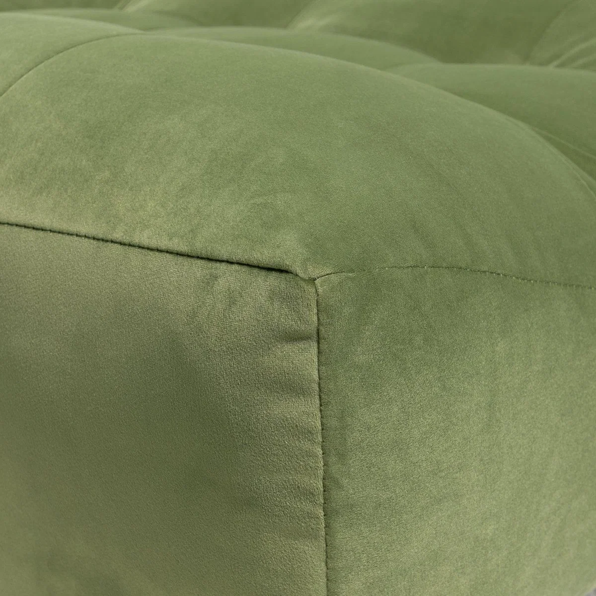 Habitat Kota Velvet Chaise Sofa - Green – image 10