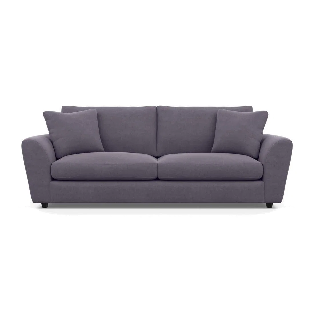 Heal's Snooze 5 Seater Sofa Linen Shadow Black Feet - Heal's UK Furniture