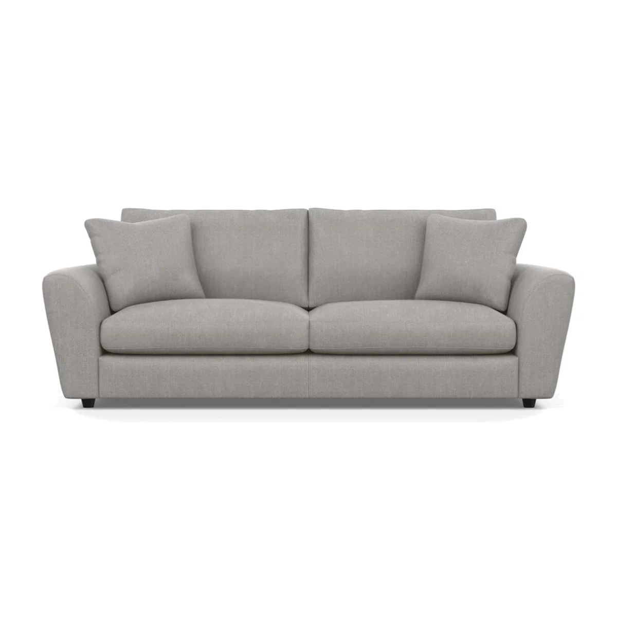 Heal's Snooze 5 Seater Sofa Smart Luxe Velvet Mulberry Black Feet - Heal's UK Furniture – image 1