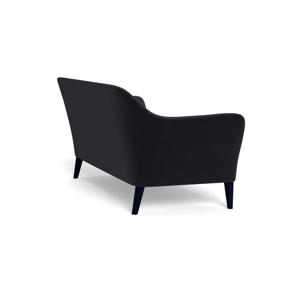 Heal's Wallis 3 Seater Sofa Velvet Black Black Painted Oak Feet - Heal's UK Furniture – image 4