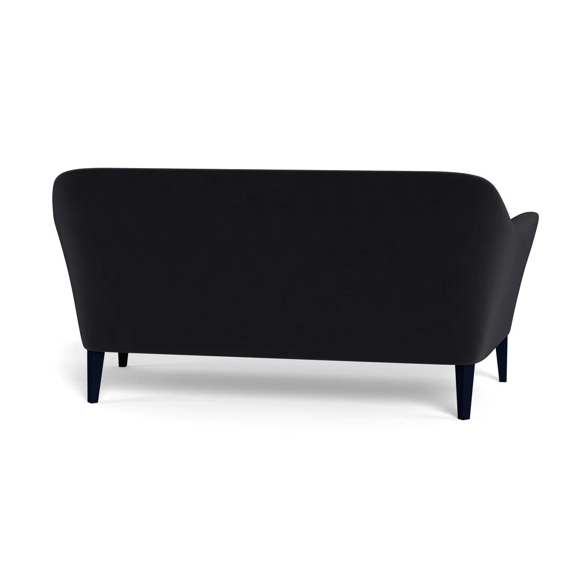Heal's Wallis 3 Seater Sofa Velvet Black Black Painted Oak Feet - Heal's UK Furniture – image 5