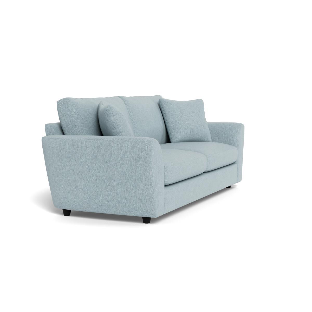 Heal's Snooze 5 Seater Sofa Smart Linen Mix Duck Egg Black Feet - Heal's UK Furniture – image 2